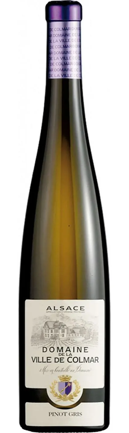 Domaine Viticole De La Ville De Colmar, Pinot Gris, Blanc, 2017, Alsace. Image de la bouteille