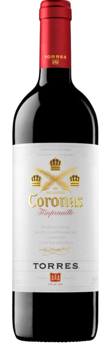 MIGUEL TORRES SA Coronas, Crianza Tempranillo, Red, 2001, Cataluña / Catalunya. Bottle image