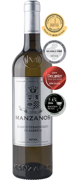 BODEGAS MANZANOS SL. Manzanos, Joven, Bianco, NV, Rioja. Immagine della bottiglia