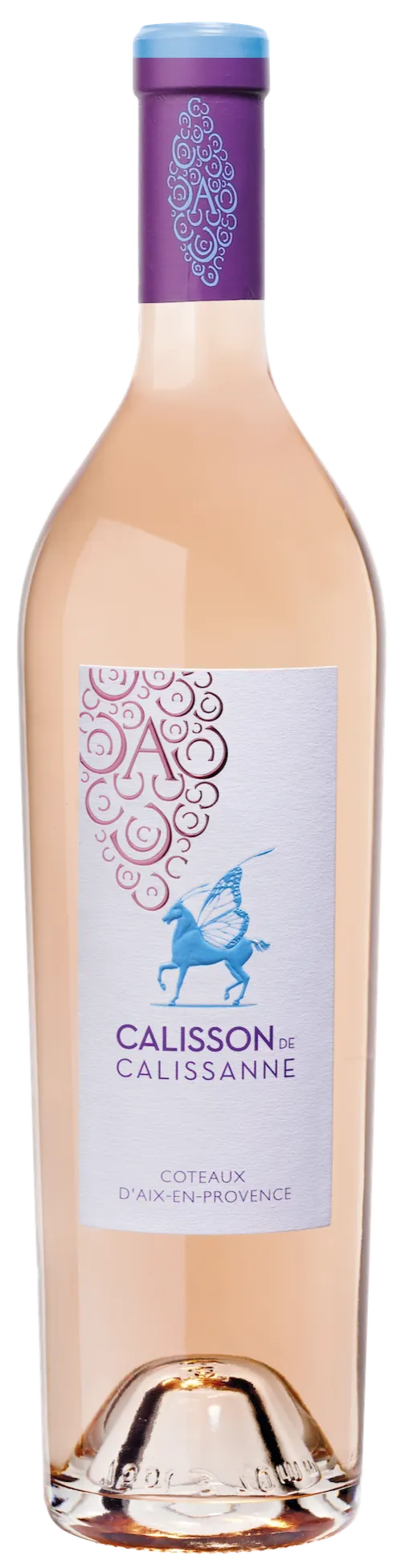 Château Calissanne Calisson de Calissanne, Rosé, 2022, Coteaux d'Aix-en-Provence. Image de la bouteille