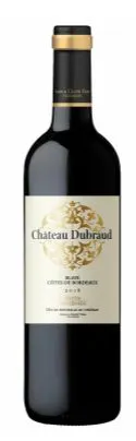 Château Dubraud, Red, 2018, Bordeaux. Bottle image