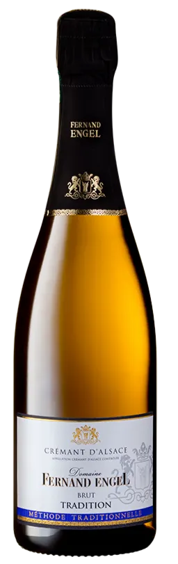 Domaine Fernand Engel, Tradition, Blanc, NV, Crémant d’Alsace. Image de la bouteille