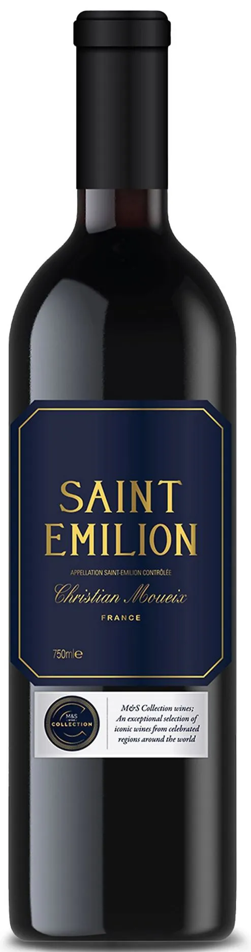 Etablissements Jean Pierre Moueix Christian Moueix, M&S Collection, Tinto, 2019, Saint-Emilion. Imagen de botella