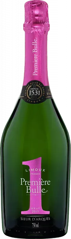 Sieur d'Arques La Première Bulle, Weiß, 2019, Limoux. Flaschenabbildung