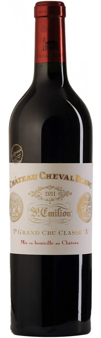 CHATEAU CHEVAL BLANC (SAINT-EMILION) CHATEAU CHEVAL BLANC, Premier Grand Cru Classé, Rot, 2011, Saint-Emilion grand cru. Flaschenabbildung