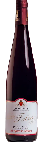 SYLVIE FAHRER, "Les vignes du château", Red, 2021, Alsace ou Vin d'Alsace. Bottle image