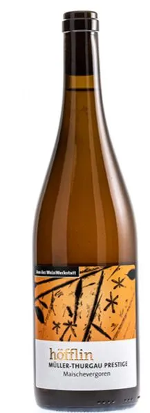 Weingut Höfflin, Müller-Thurgau Maischevergoren, Blanco, 2019, Badischer Landwein. Imagen de botella