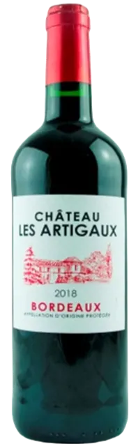 EARL BAUDET (VAYRES) CHATEAU LES ARTIGAUX, Rouge, 2018, Bordeaux. Image de la bouteille