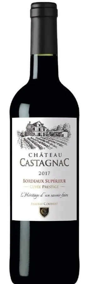 SCEA Château Castagnac Château Castagnac, CUVÉE PRESTIGE, Rosso, 2017, Bordeaux supérieur. Immagine della bottiglia