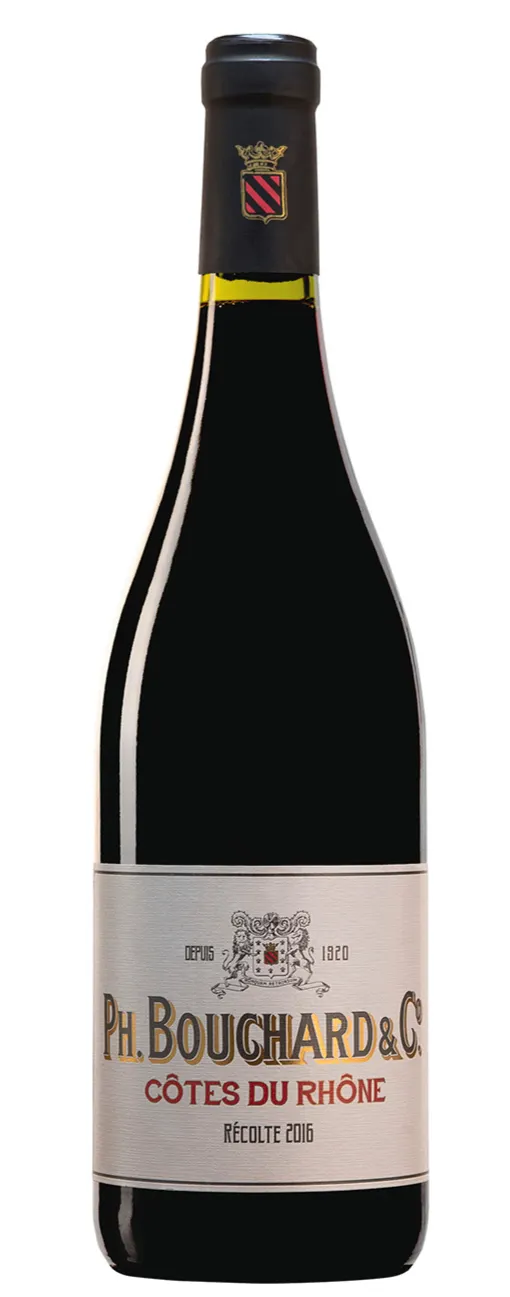 ETABLISSEMENTS SEIGNOURET FRERES (BORDEAUX) Ph. BOUCHARD & Cie, Red, 2016, Côtes du Rhône. Bottle image