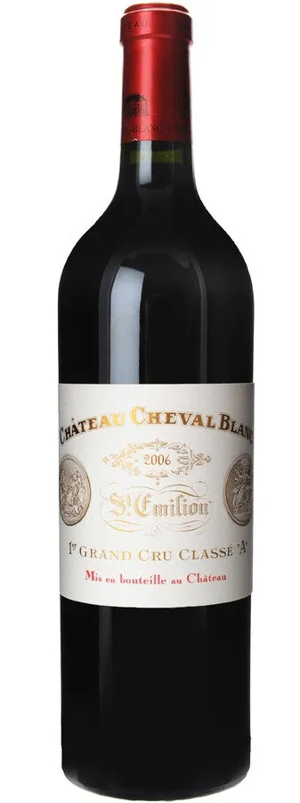 CHATEAU CHEVAL BLANC (SAINT-EMILION) CHATEAU CHEVAL BLANC, Premier Grand Cru Classé, Rot, 2006, Saint-Emilion grand cru. Flaschenabbildung