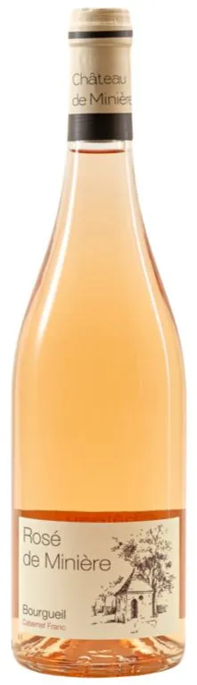 DU CHATEAU DE MINIERE (COTEAUX-SUR-LOIRE) Rosé de Minière, Rosé, 2022, Bourgueil. Bottle image