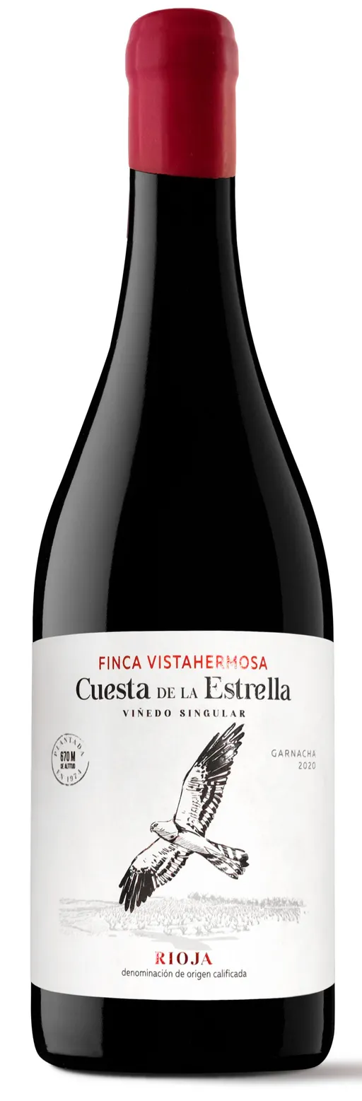 BODEGA FINCA VISTAHERMOSA SOCIEDAD LIMITADA. CUESTA DE LA ESTRELLA, Tinto, 2020, Rioja. Imagen de botella