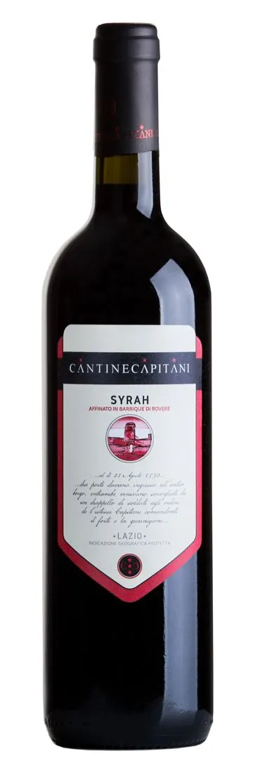 SOCIETA' AGRICOLA CAPITANI SOCIETA' SEMPLICE CANTINE CAPITANI, Syrah Barrique, Tinto, 2019, Lazio. Imagen de botella