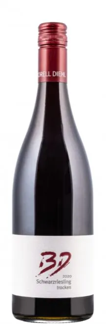 Borell-Diehl, Schwarzriesling, Red, 2020, Pfalz. Bottle image