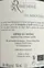 KLEIN Domaine La Réméjeanne, Les Arbousiers, Red, 2016, Côtes du Rhône. Back label