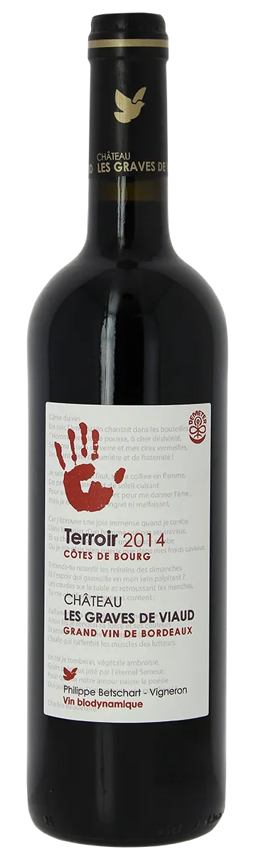 SARL DU DOMAINE DE VIAUD (PUGNAC) Chateau Les Graves de Viaud, Terroir Expression De Graves, Red, 2012, Côtes de Bourg, Bourg et Bourgeais. Bottle image