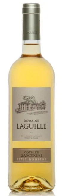 LA TREILLE (EAUZE) Domaine Laguille, Petit Manseng, Blanco, 2016, Côtes de Gascogne. Imagen de botella