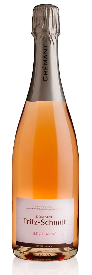 Domaine Fritz-Schmitt, Rosé, NV, Crémant d’Alsace. Flaschenabbildung