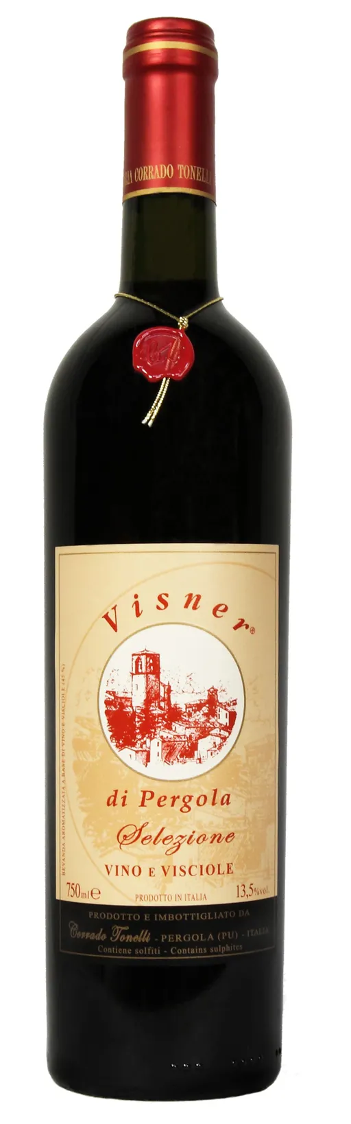 EREDI DI TONELLI CORRADO VISNER, VINO E VISCIOLE, Red, 2022. Bottle image