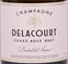 COOPERATIVE REGIONALE DES VINS DE CHAMPAGNE CRVC - COOPERATIVE AGRICOLE SOCIETE VINICOLE CHAMPAGNE & TERROIRS - SOCIETE DELACOURT, Cuvée Rosé, Rosé, NV, Champagne. Front label