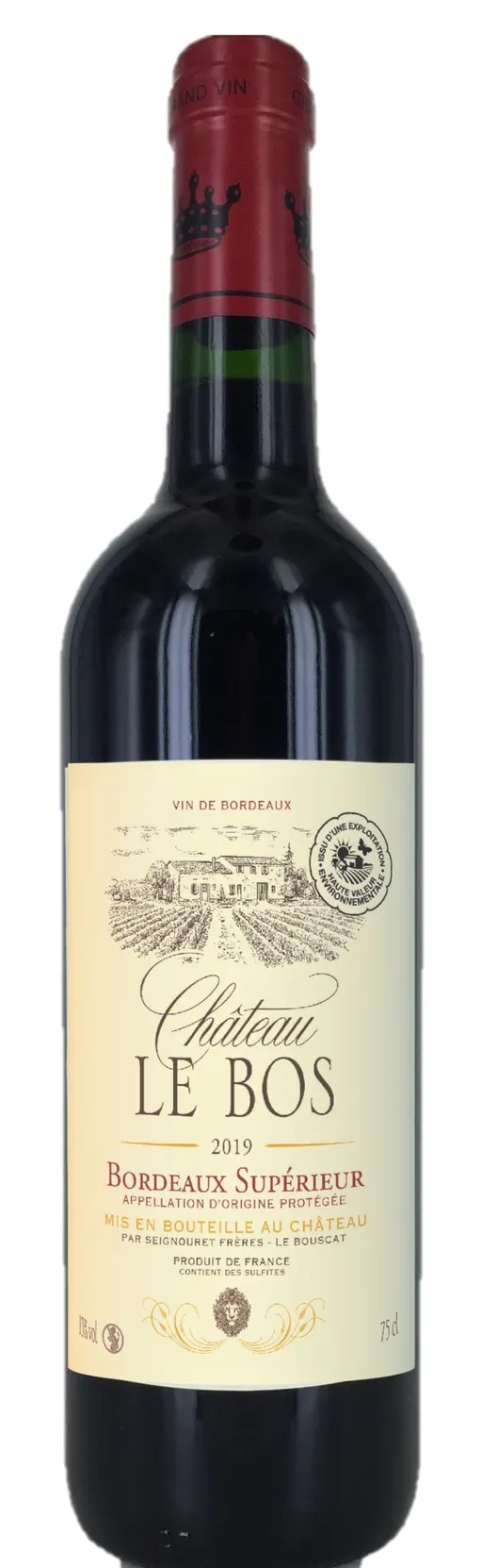 GFA CLEMENCEAU Père et Fils, GFA CHATEAU LE BOS, Rosso, 2019, Bordeaux supérieur. Immagine della bottiglia