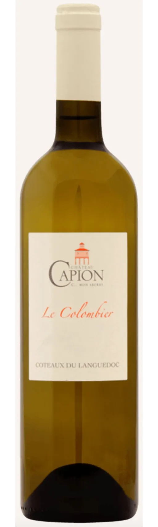 CHATEAU CAPION (ANIANE) LE COLOMBIER, Weiß, 2015, Languedoc. Flaschenabbildung