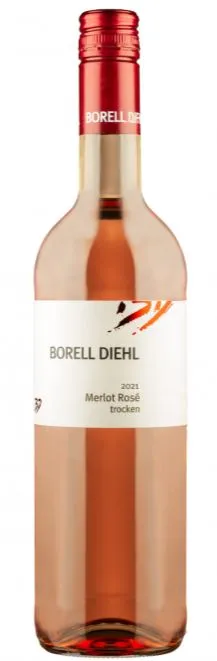 Borell-Diehl, Merlot, Rosado, 2021, Pfalz. Imagen de botella