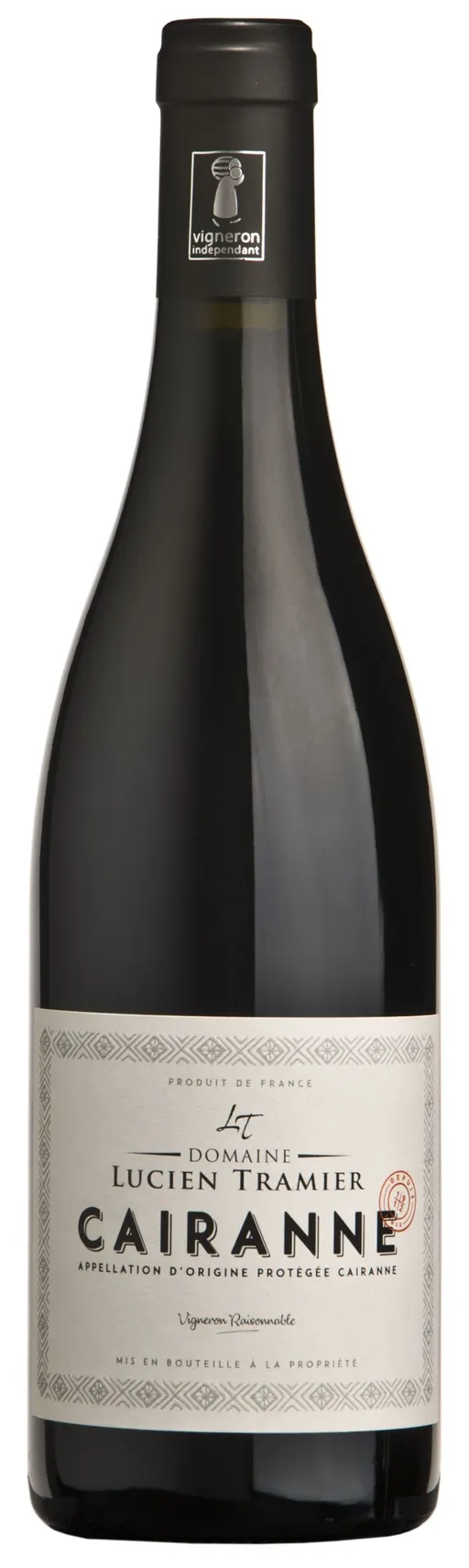 SCEA LUCIEN TRAMIER (JONQUIERES) Domaine Lucien Tramier, Red, 2021, Cairanne. Bottle image