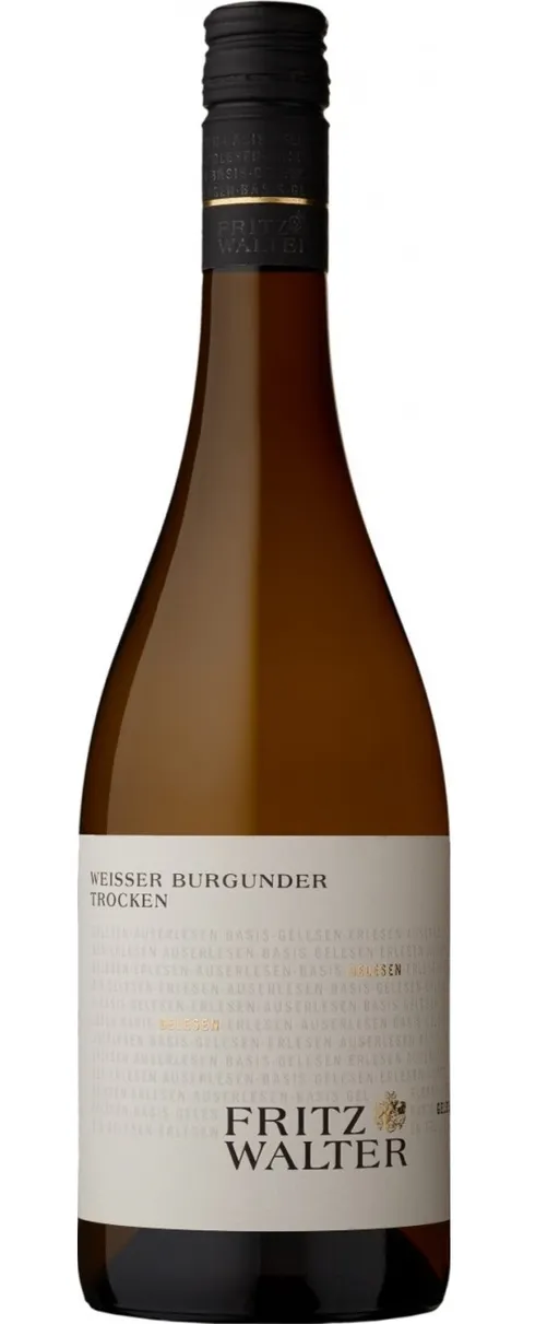 Fritz Walter, Weisser Burgunder, Bianco, 2020, Pfalz. Immagine della bottiglia