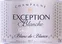 Mailly Grand Cru Exception Blanche, Blanc de Blancs, Weiß, 2012, Champagne. Das vordere Etikett