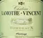 VIGNOBLES VINCENT (MONTIGNAC) CHÂTEAU LAMOTHE-VINCENT, Heritage, Weiß, 2021, Bordeaux. Das vordere Etikett