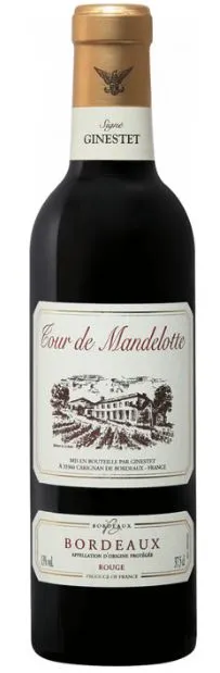 MAISON GINESTET SA (CARIGNAN-DE-BORDEAUX) TOUR DE MANDELOTTE, Red, 2015, Bordeaux. Bottle image