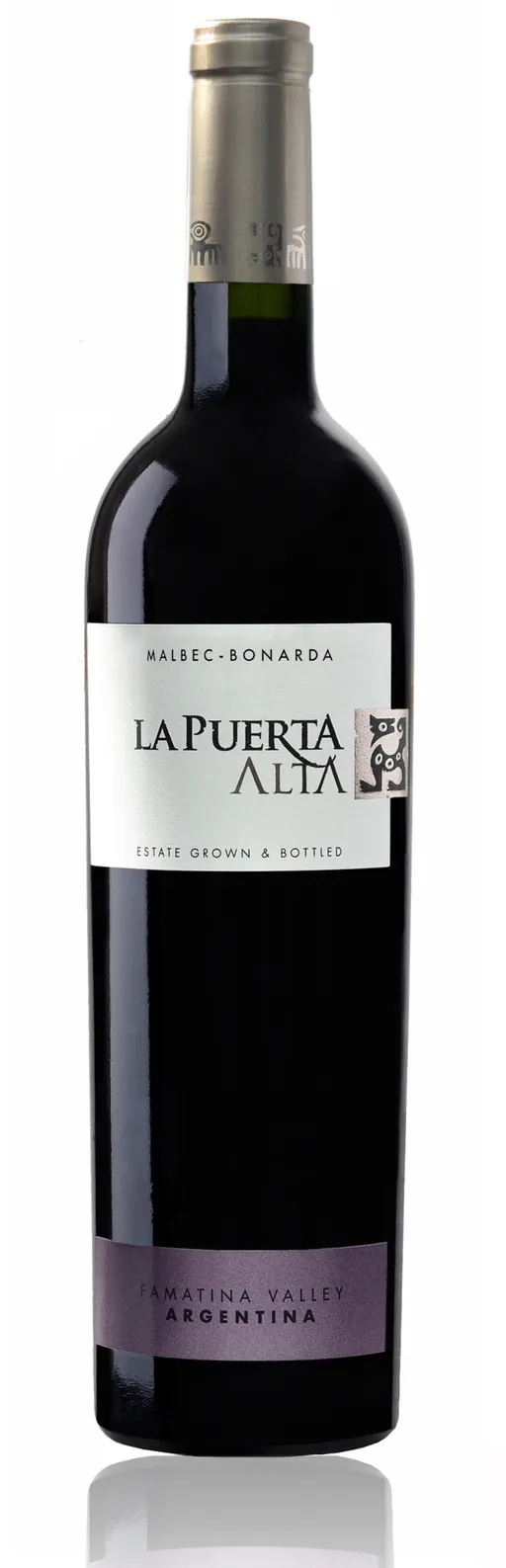 Valle De La Puerta SA LA PUERTA, ALTA Malbec - Bonarda Blend, Rosso, 2018, Chilecito. Immagine della bottiglia