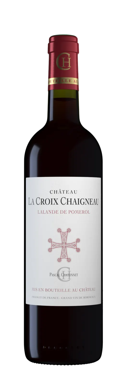 Vignobles Chatonnet CHATEAU LA CROIX CHAIGNEAU, Rouge, 2020, Lalande-de-Pomerol. Image de la bouteille