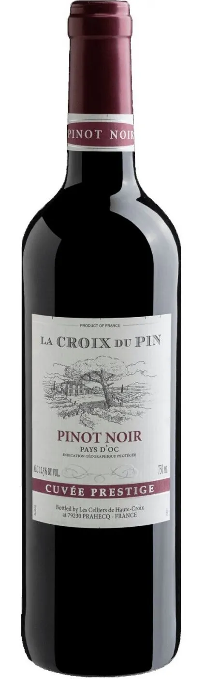 P. BALTIER La Croix du Pin, Cuvée Prestige Pinot Noir, Rot, 2020, Pays d'Oc. Flaschenabbildung