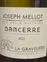 VIGNOBLES JOSEPH MELLOT PERE ET FILS La Gravelière, Bianco, 2022, Sancerre. Etichetta frontale