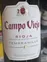 Campo Viejo, Tempranillo, Red, 2021, Rioja. Front label