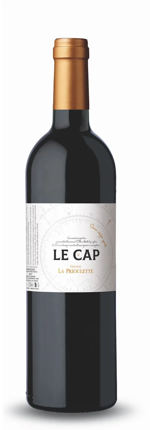 CHATEAU LA PRIOULETTE Le Cap, Red, 2019, Bordeaux. Bottle image