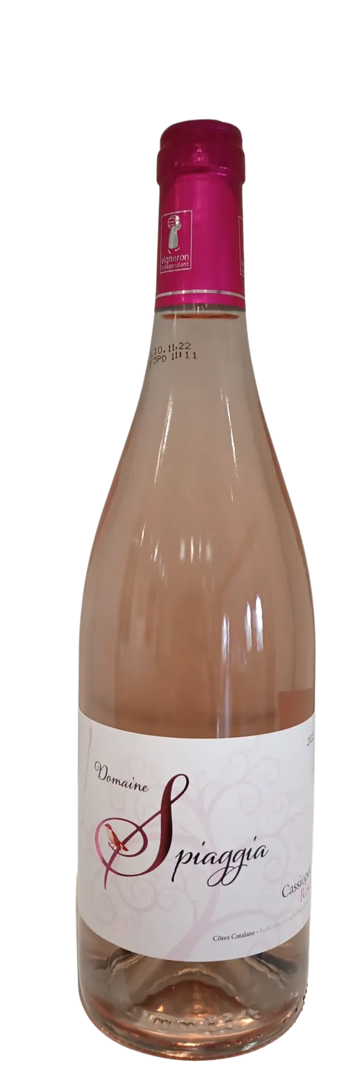 DOMAINE SPIAGGIA Cassiopée, Rosé, 2022, Côtes Catalanes. Bottle image