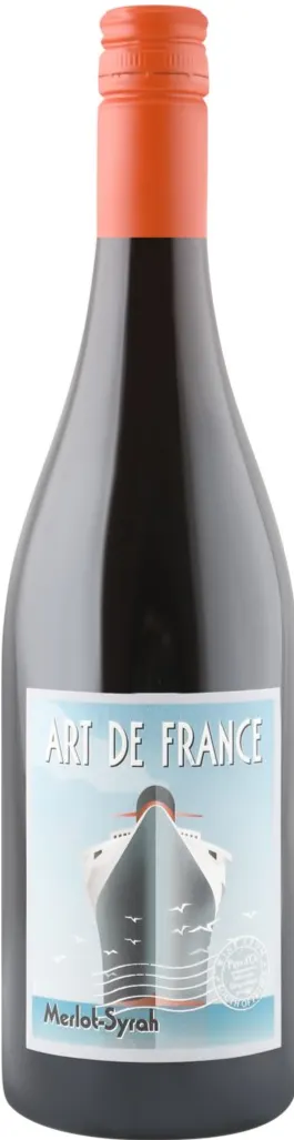 HENRI JEANJEAN Art de France, Merlot-Syrah, Tinto, 2019, Pays d'Oc. Imagen de botella