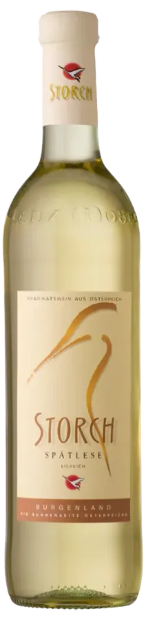 Weinkellerei Lenz Moser Storch, Spätlese, Weiß, NV, Burgenland. Flaschenabbildung