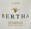 JOSEP TORRES SIBILL SL. BERTHA, Reserva, Blanco, 2020, Cava. Etiqueta frontal