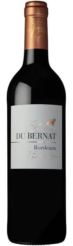 Château Du Bernat L'Exception, Rouge, 2018, Bordeaux supérieur. Image de la bouteille