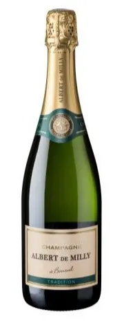 A.DEMILLY ALBERT DE MILLY, TRADITION, Blanco, NV, Champagne. Imagen de botella
