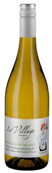 LES VIGNERONS PAZIOLS TUCHAN REUNIS Le Village du Sud, Sauvignon blanc, Weiß, 2020, Pays d'Oc. Flaschenabbildung