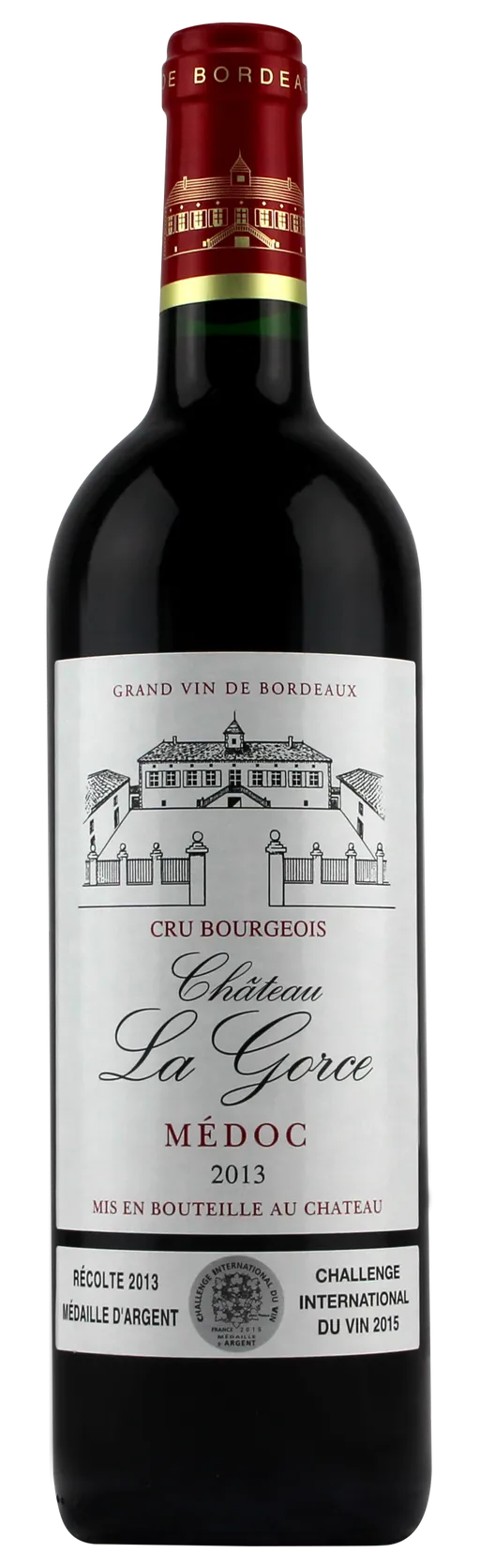 SCA AGRICOLE CHATEAU LA GORCE Château La Gorce, Rot, 2013, Médoc. Flaschenabbildung
