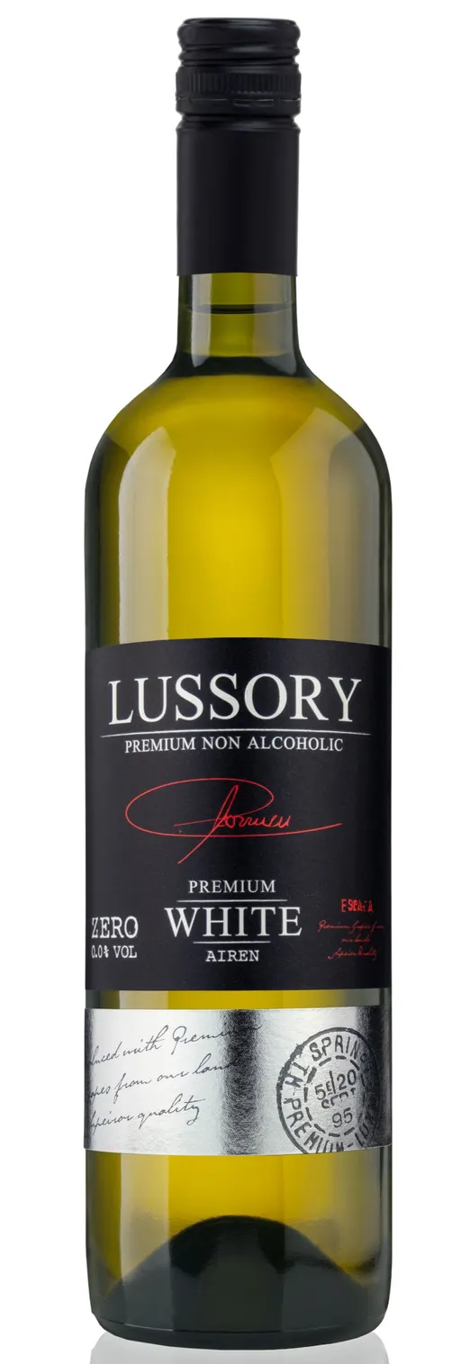 DISMARK PRODUCTS LUSSORY NON ALCOHOLIC WINES, White, NV. Bottle image