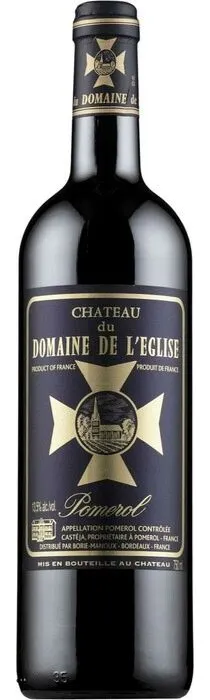 CASTEJA ET PREBEN-HANSEN Château Du Domaine De L'Église, Rot, 2014, Pomerol. Flaschenabbildung