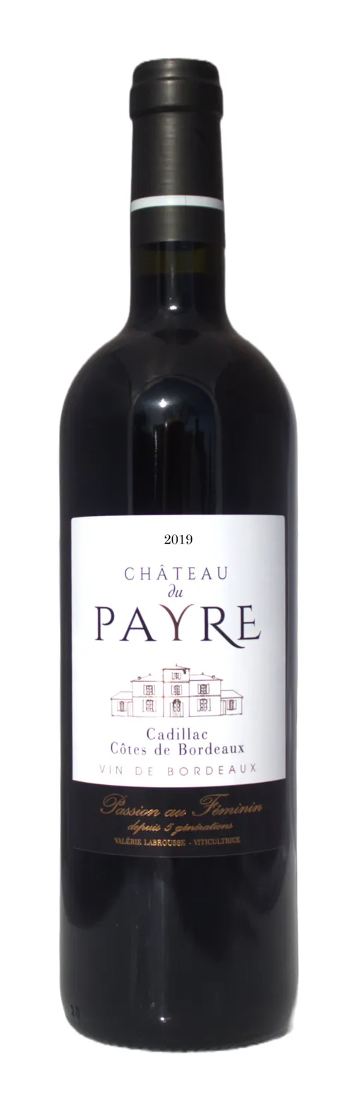 Vignobles Arnaud & Marcuzzi Chateau Du Payre, Red, 2019, Côtes de Bordeaux Cadillac. Bottle image